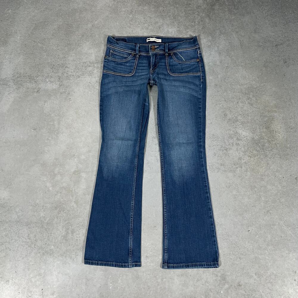 Levi's 524 Too Superlow Bootcut Women Jeans Low Rise Blue Stretch Women's 11M